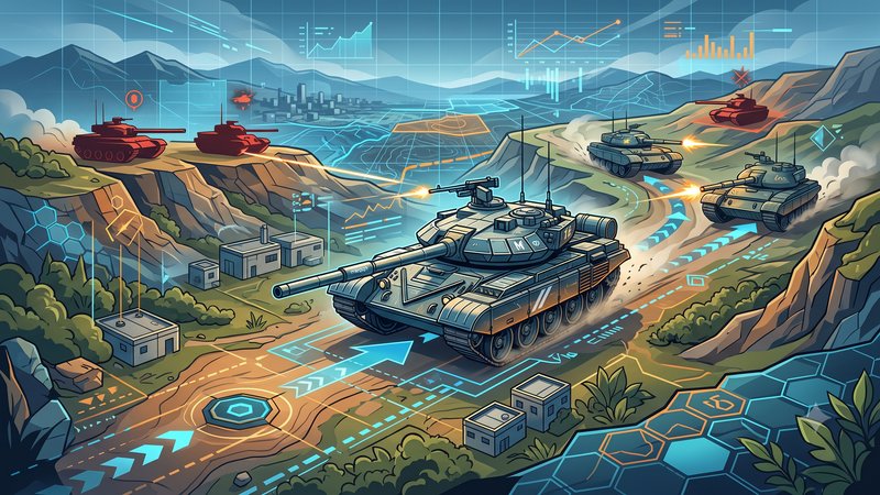 Коллаж из премиум танков World of Tanks для статьи о заработке кредитов в 2026 году